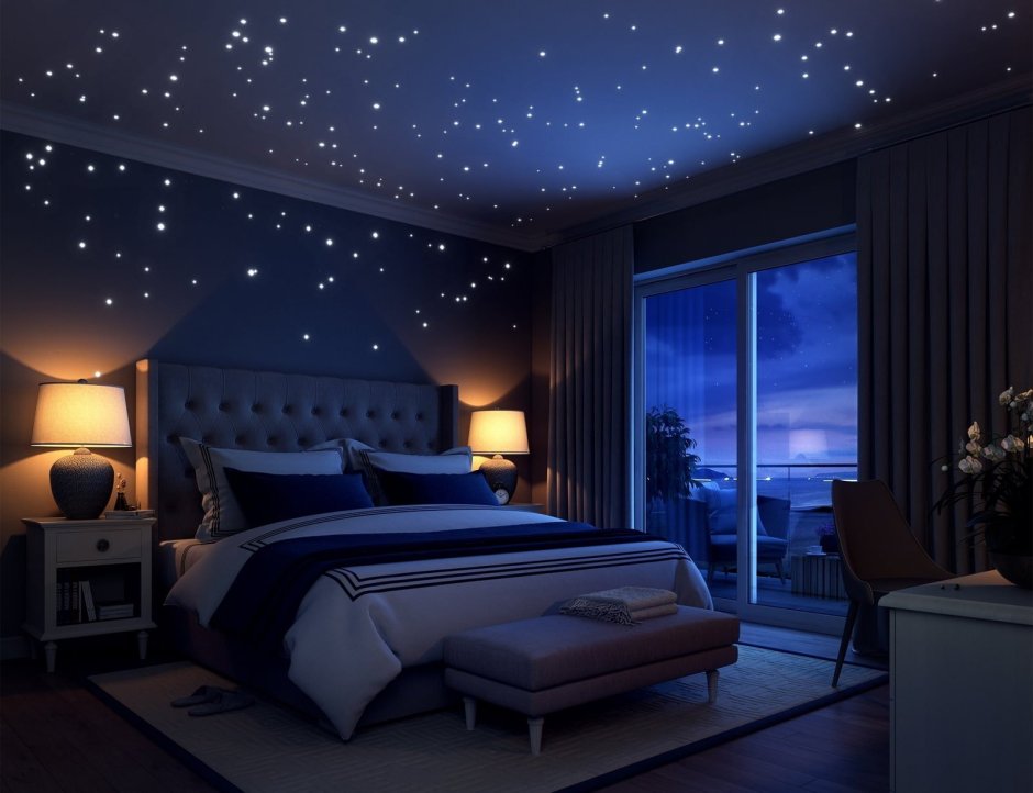 Starry sky bedroom