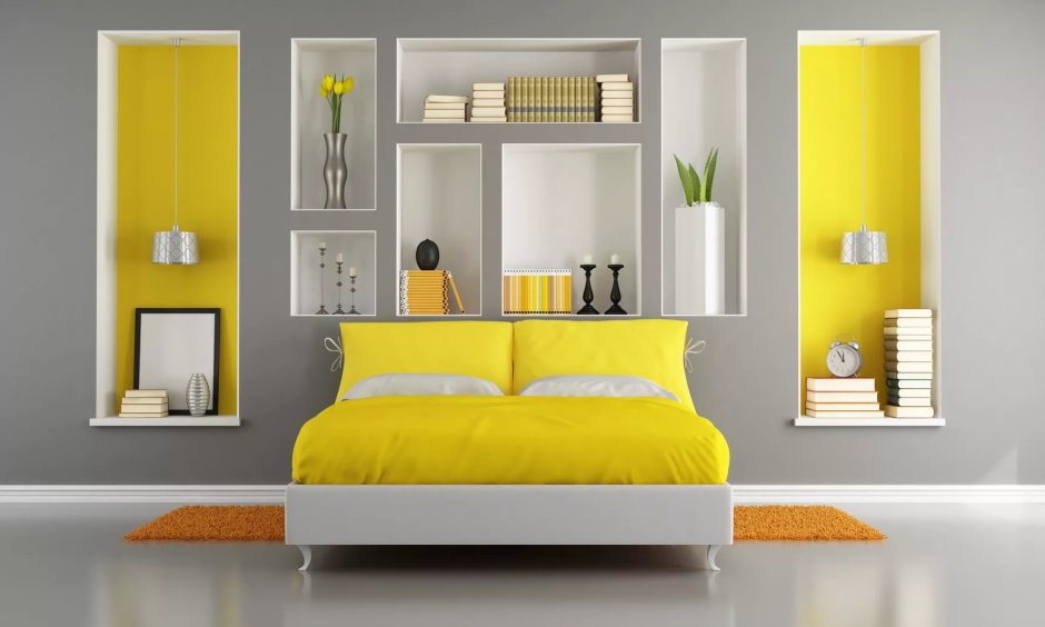 Yellow color for bedroom