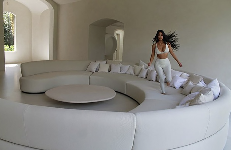 Kim kardashians bedroom