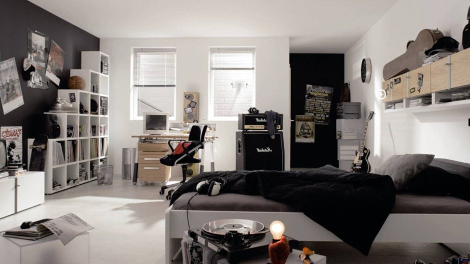 Black teen bedroom