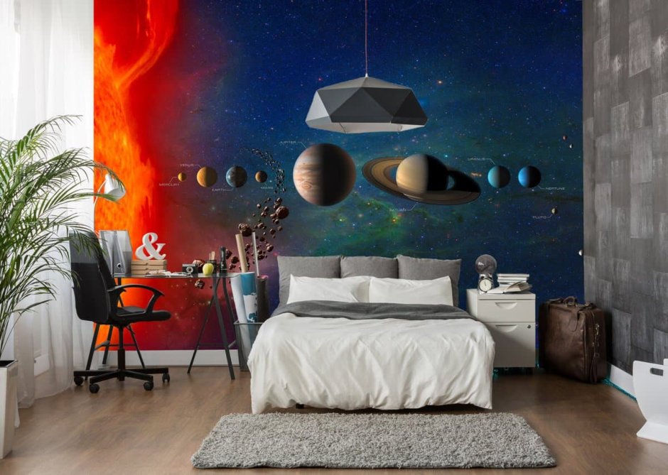 Galaxy decor for bedroom