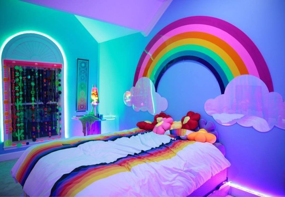 Bedroom rainbow room