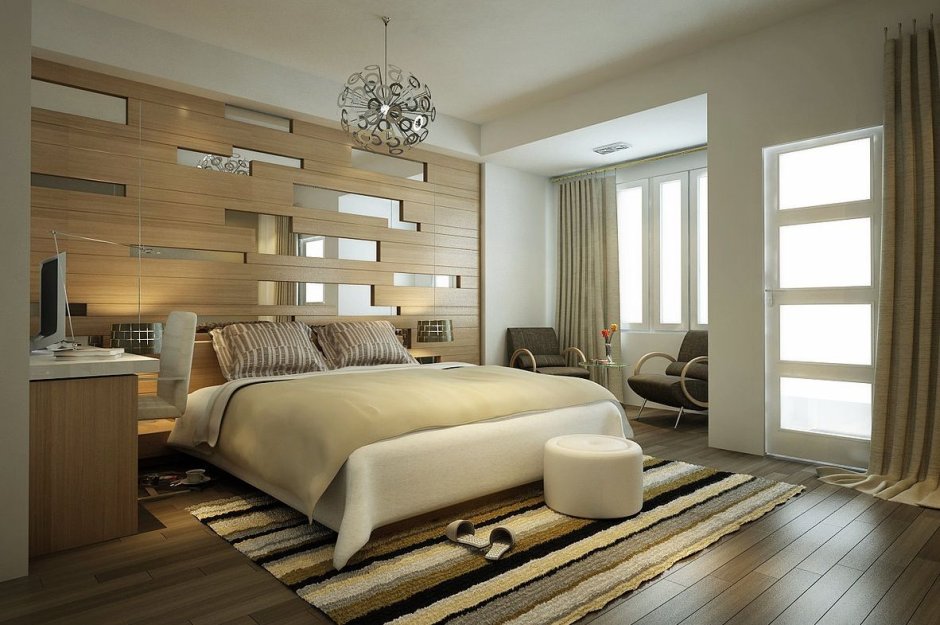 Modern interior design of bedroom