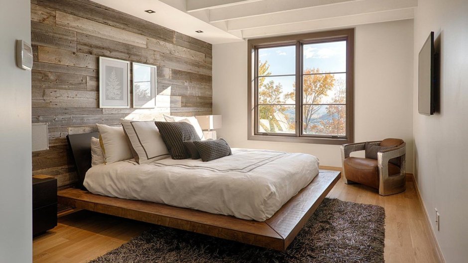 Wooden floors in bedrooms