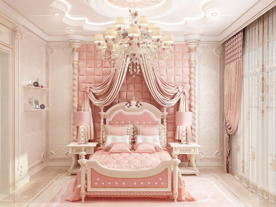 Princess girls bedroom