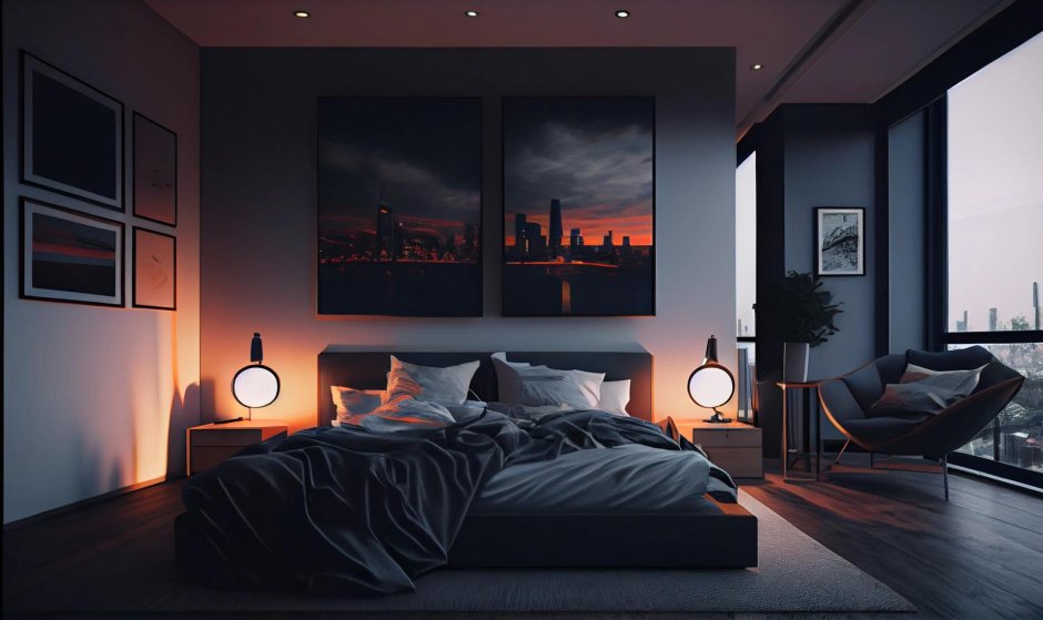 Mood light bedroom