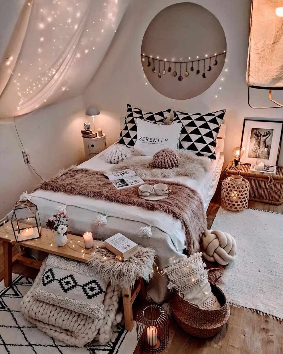 Dim lit bedroom