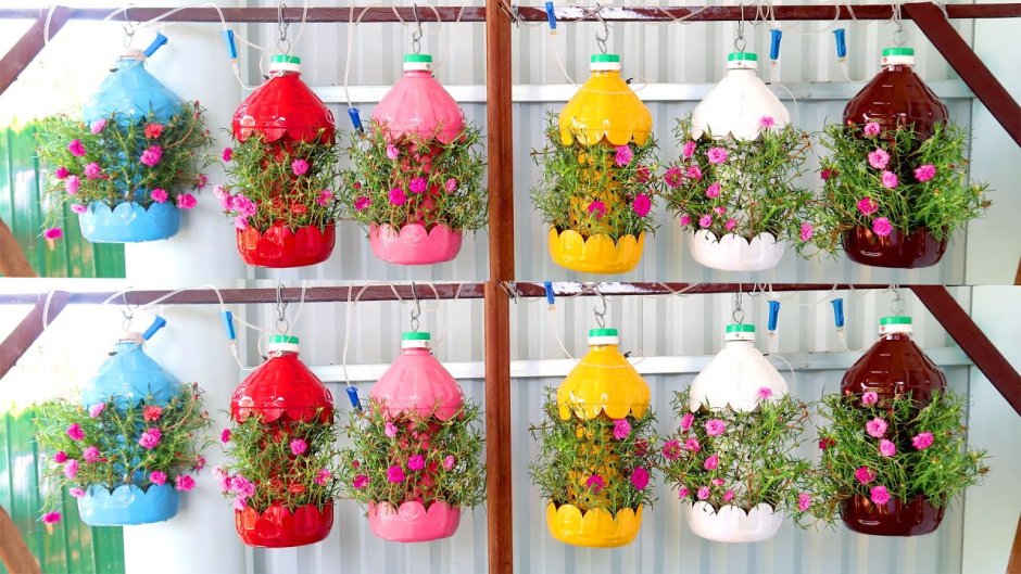 Plastic bottles decoration ideas
