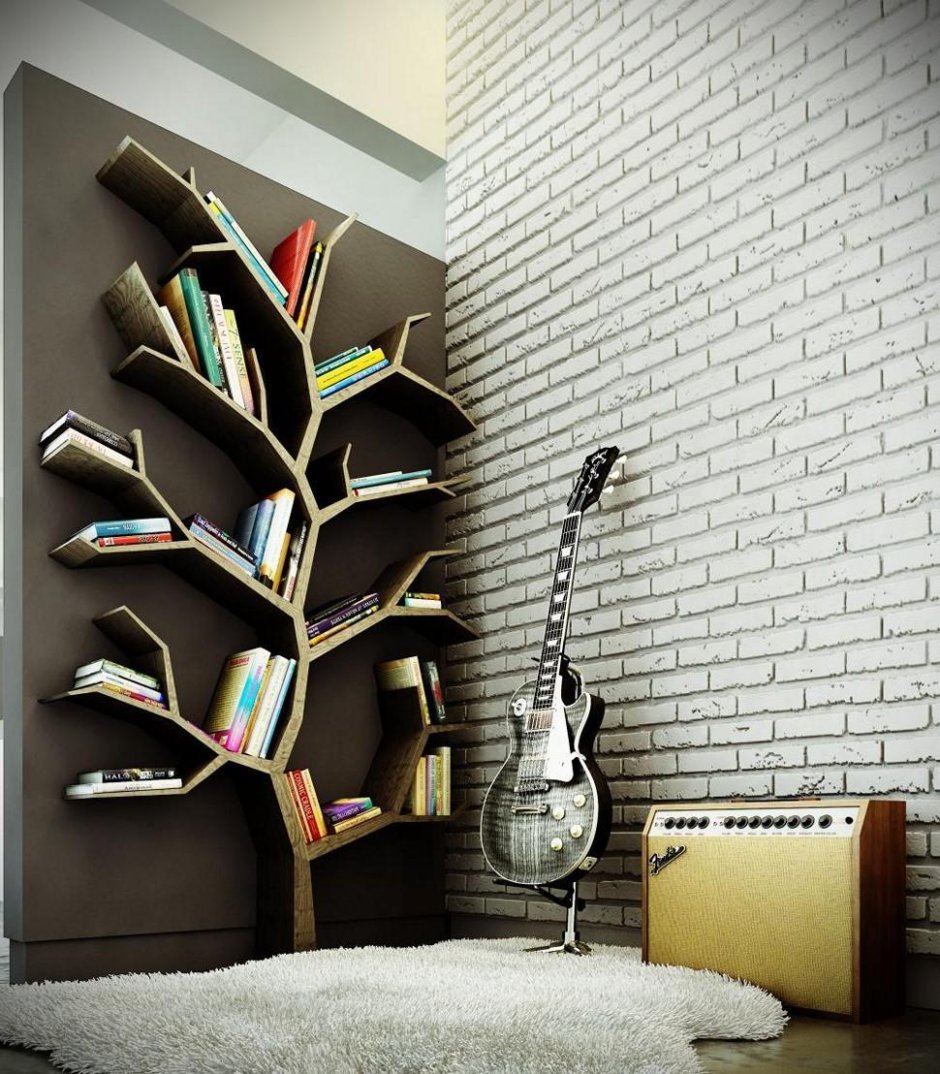 Bookshelves decoration