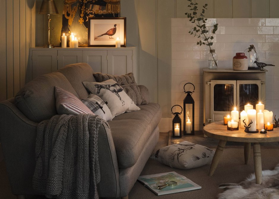 Cozy warm home decor