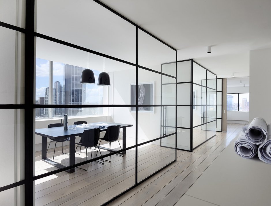 All glass office