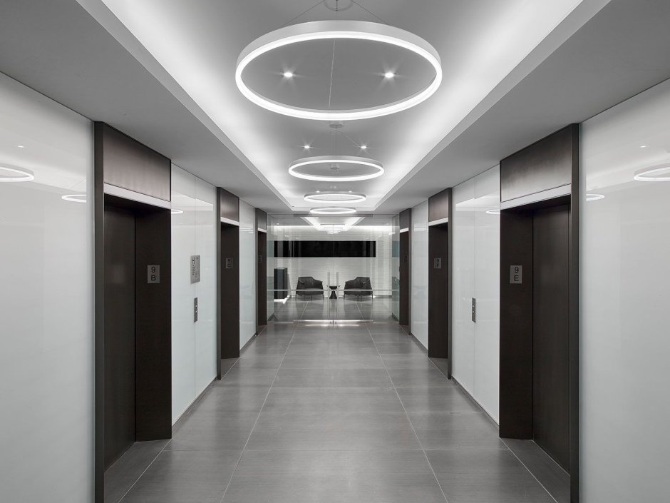 Office corridor lighting