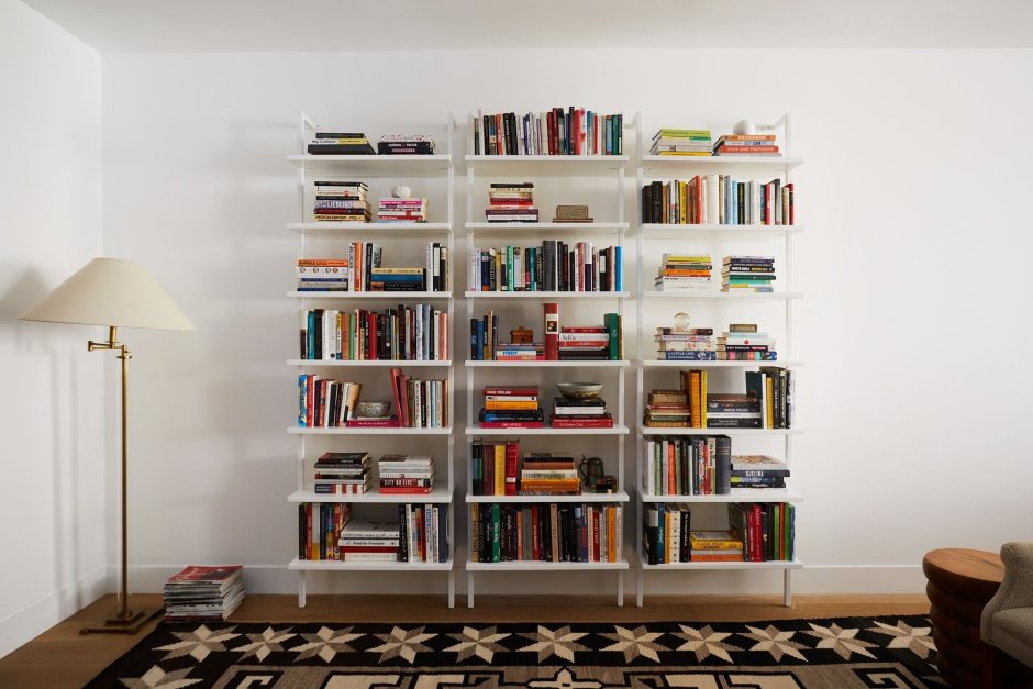 Home office book shelves