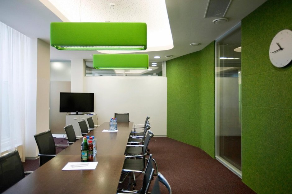 Green colour office