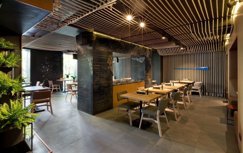 Modern cafe restaurant