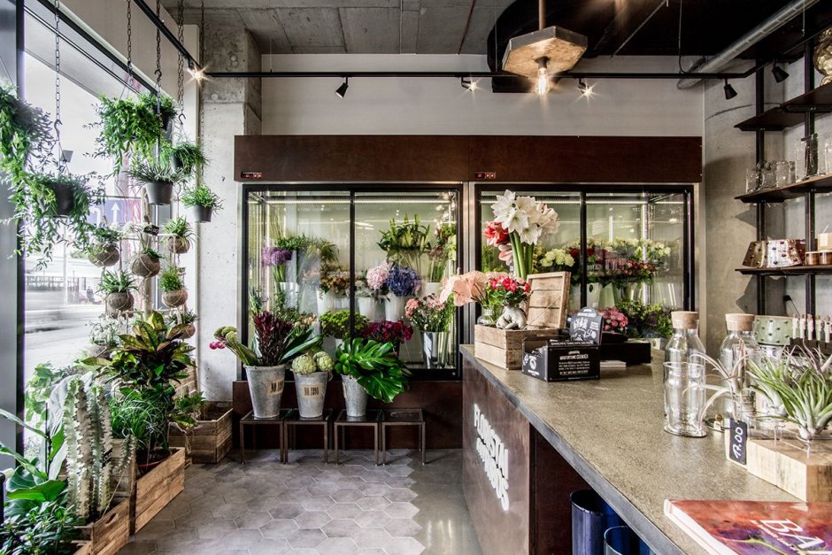 Modern flower shop