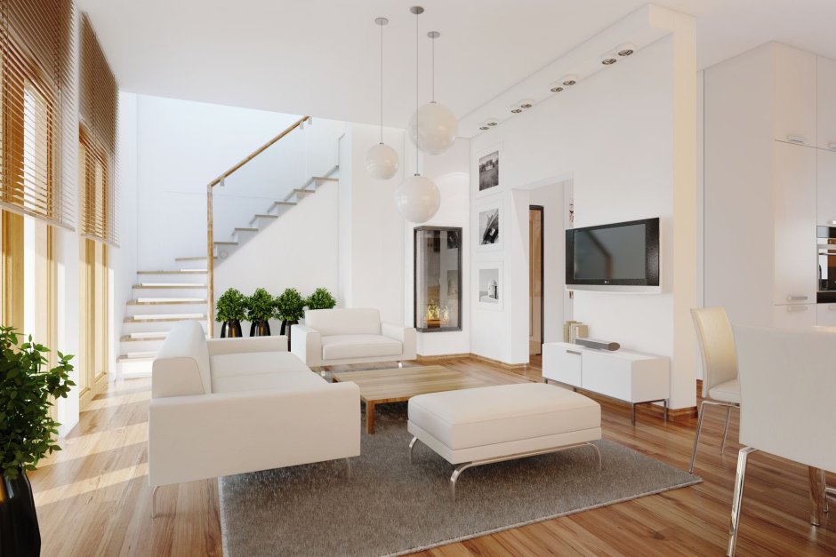 White modern apartment