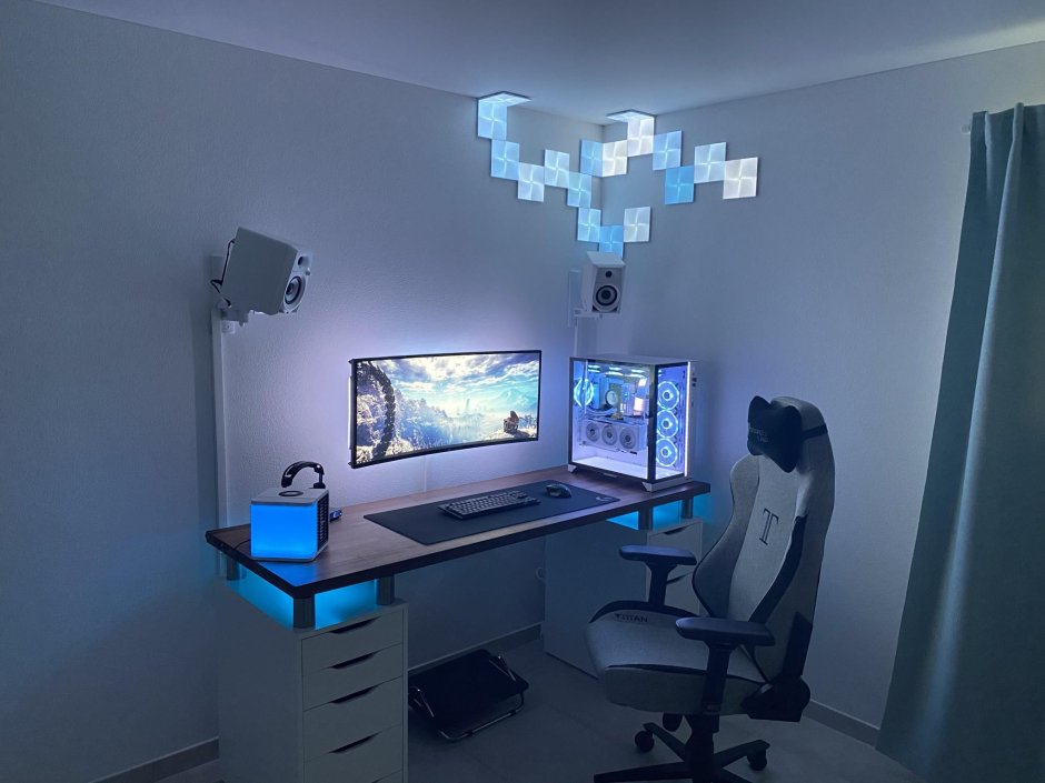 Light blue setup