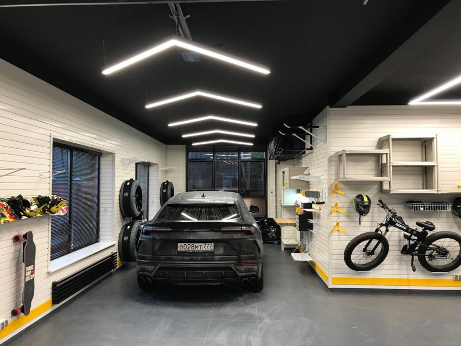 Modern car garage