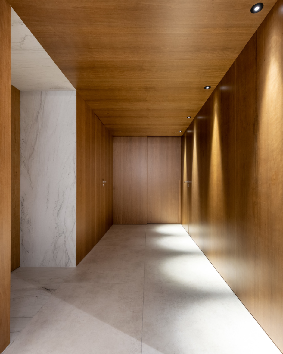 Wood corridor