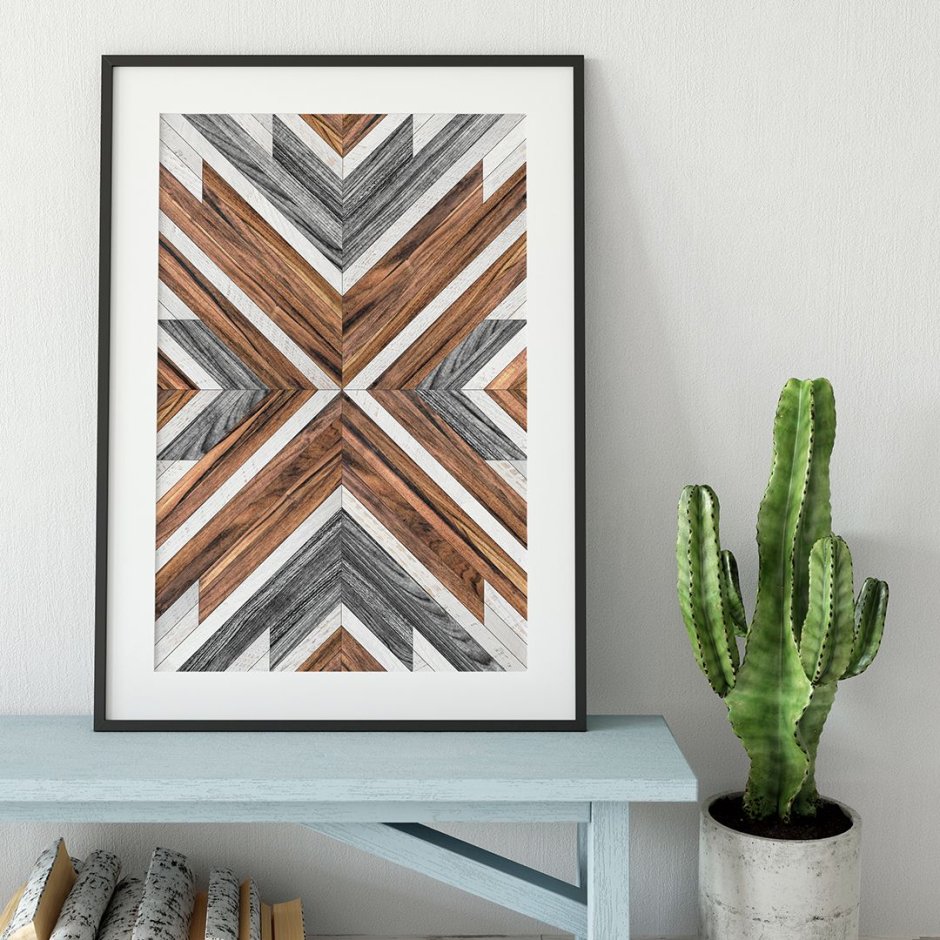 Geometric wood patterns