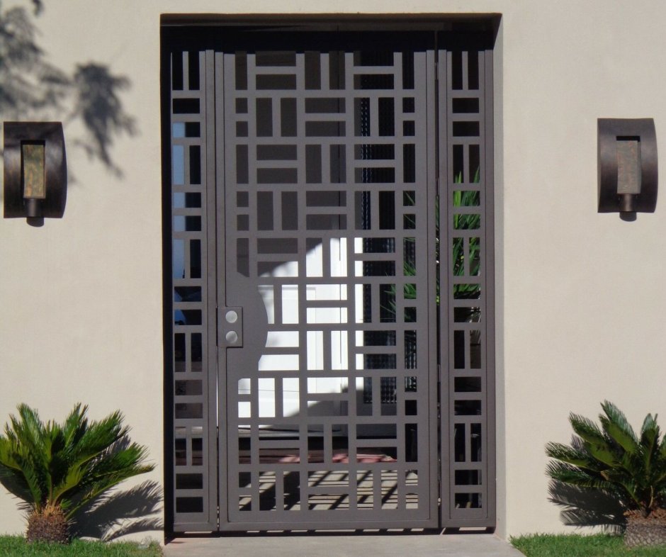 Iron door gate