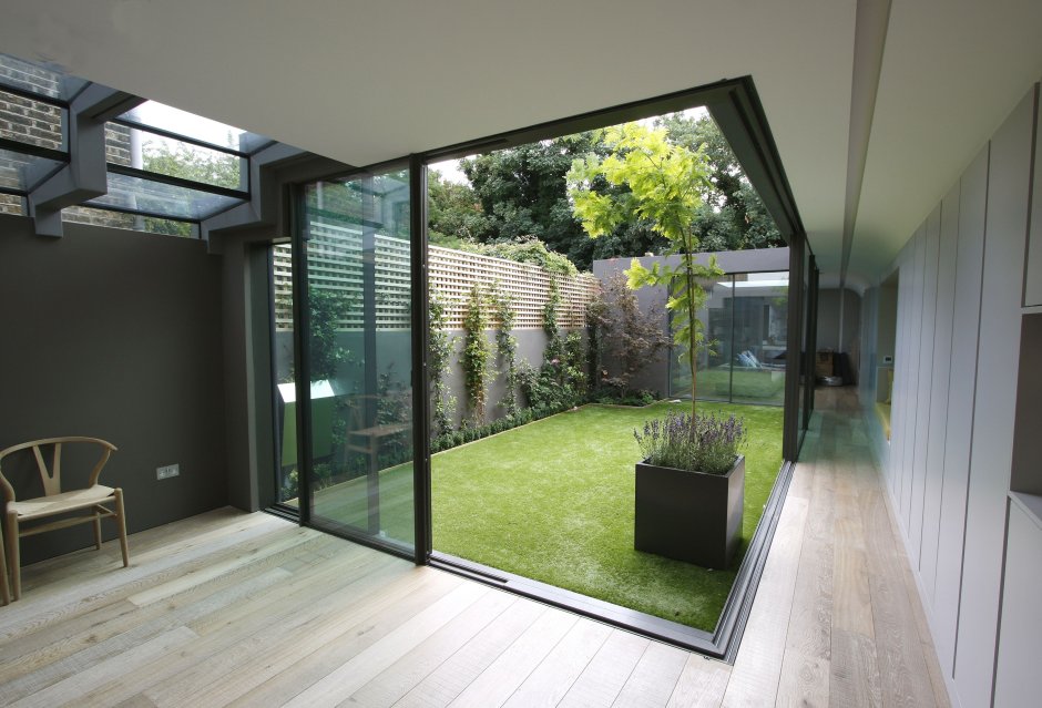 Garden glass door