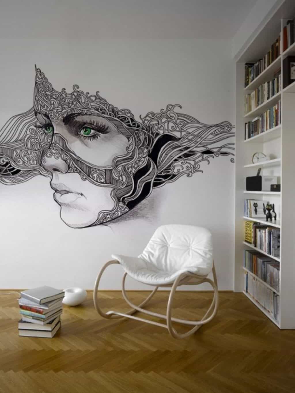 wall painting drawing | Home wall painting, Wall paint designs, Room wall  painting