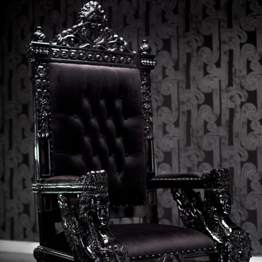 Black gothic chair