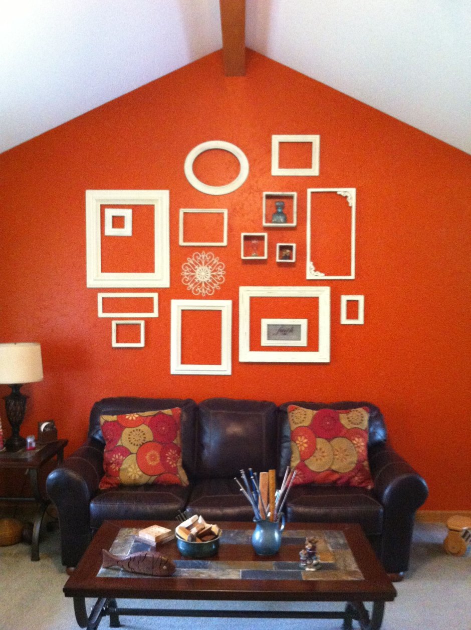 Orange wall paint ideas