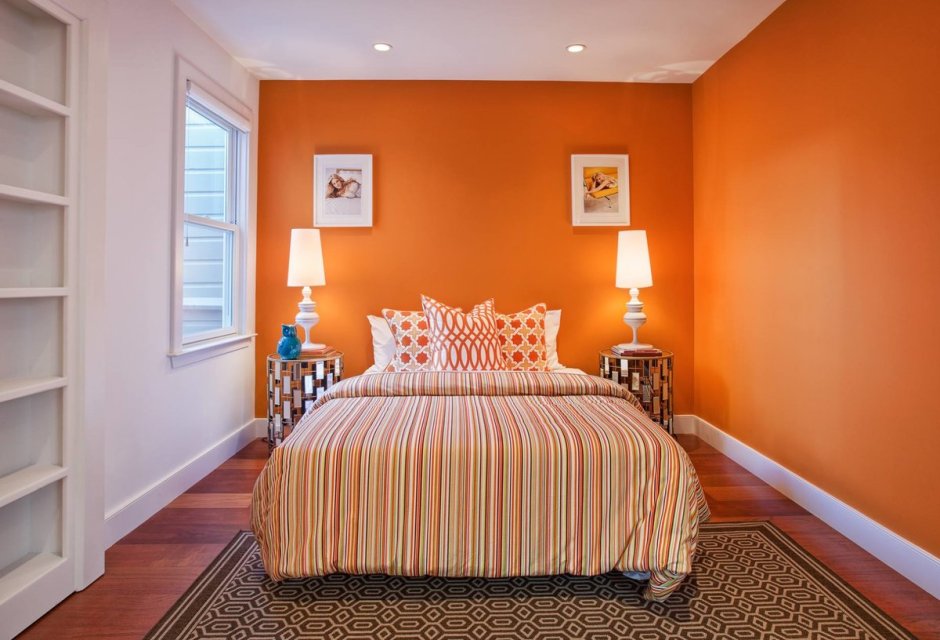 Peach color wall paint