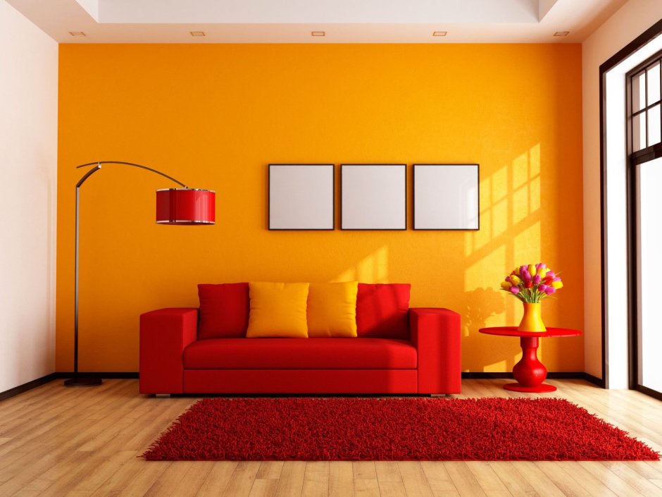 Bright colours for wall