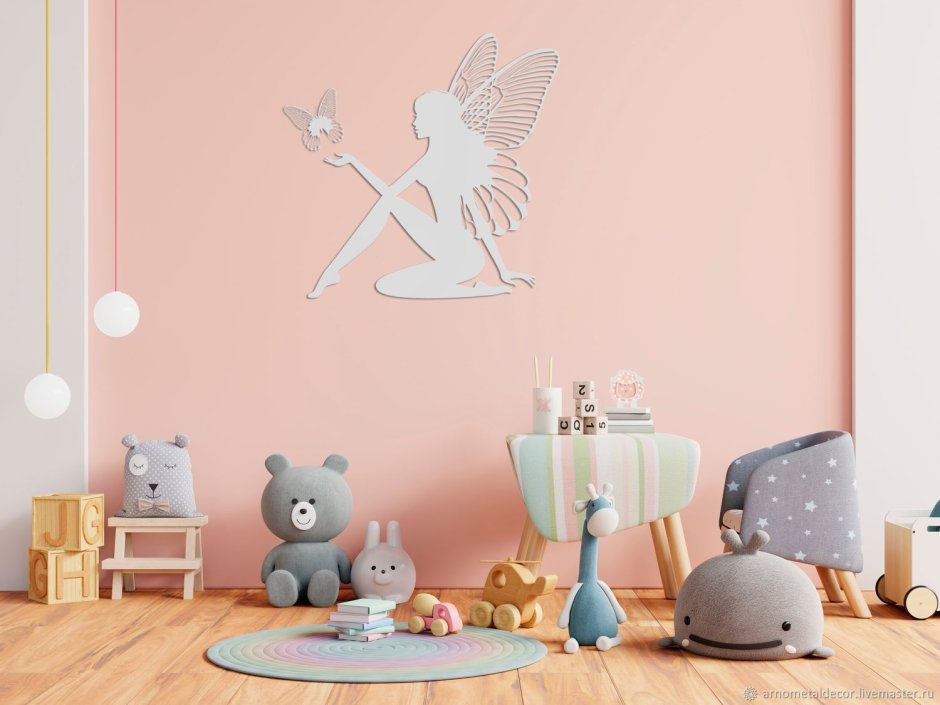 Baby pink colour in wall