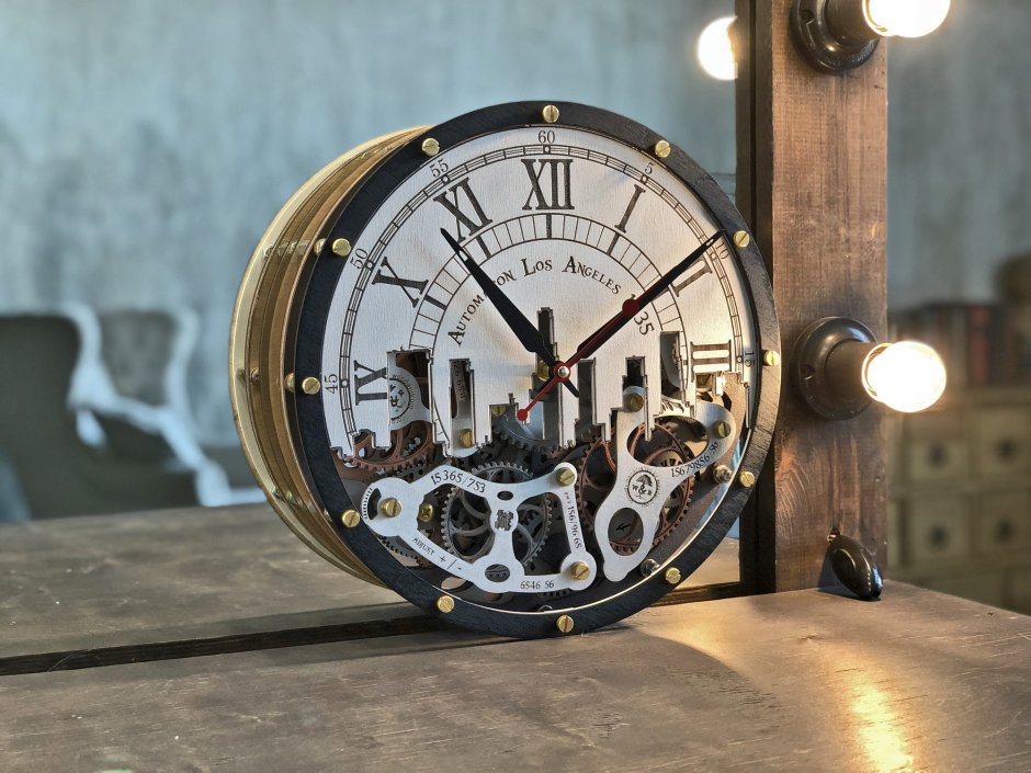 Steampunk wall clock