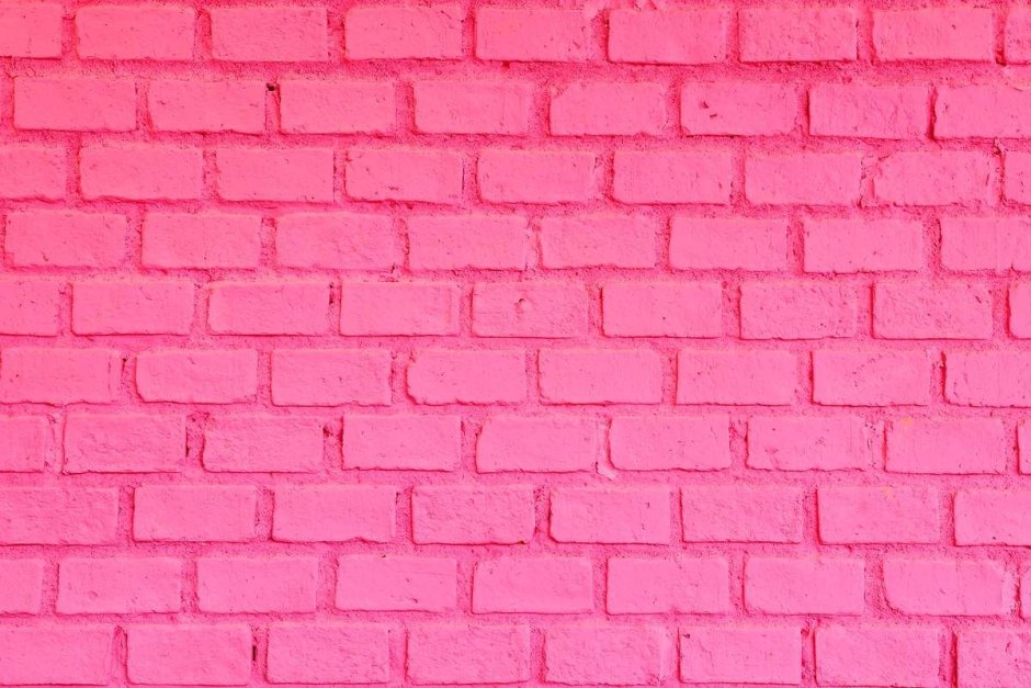 Pink brick wall