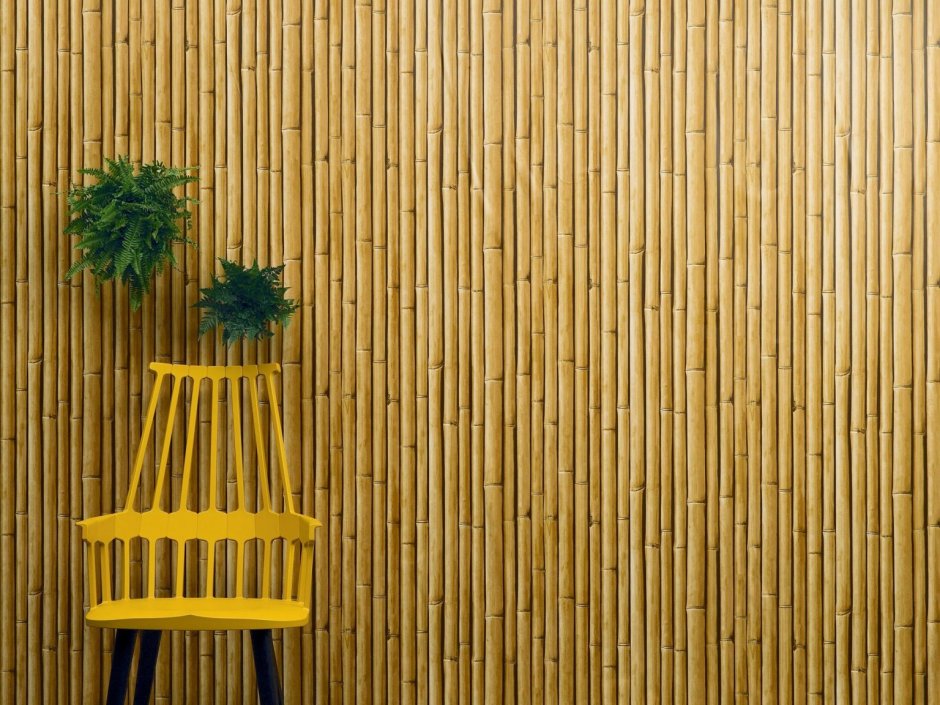 Bamboo wall paneling