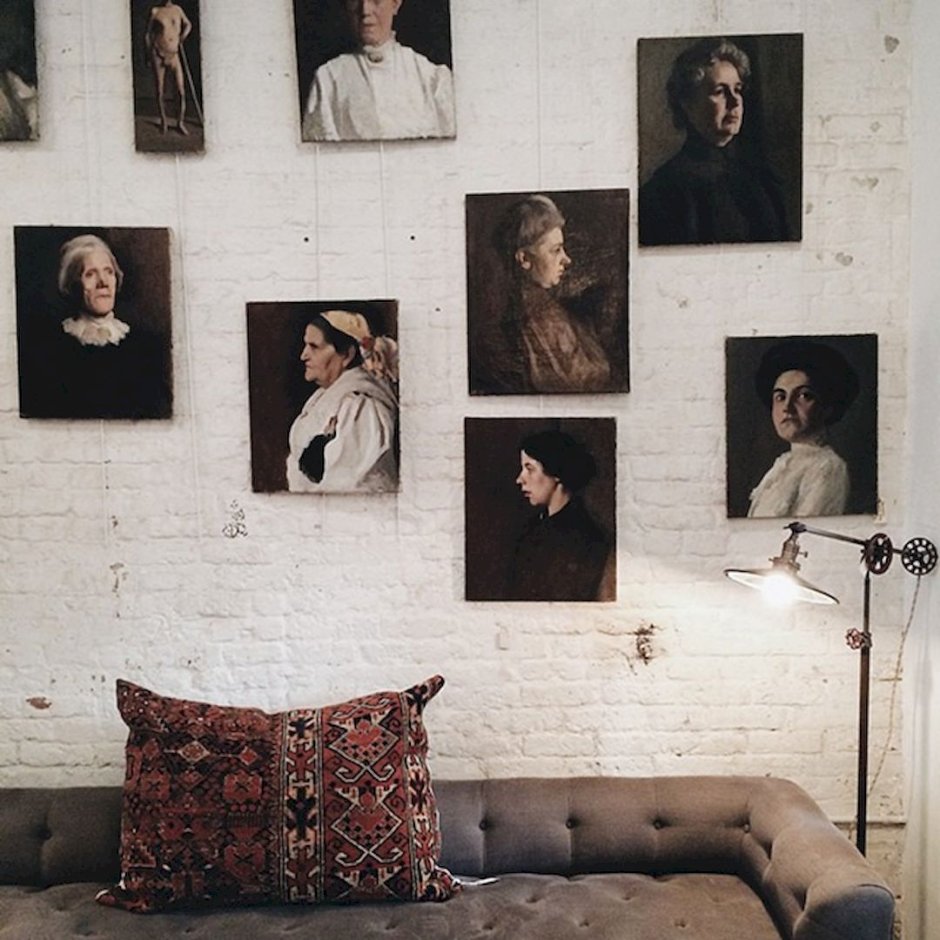 Portraits on the wall
