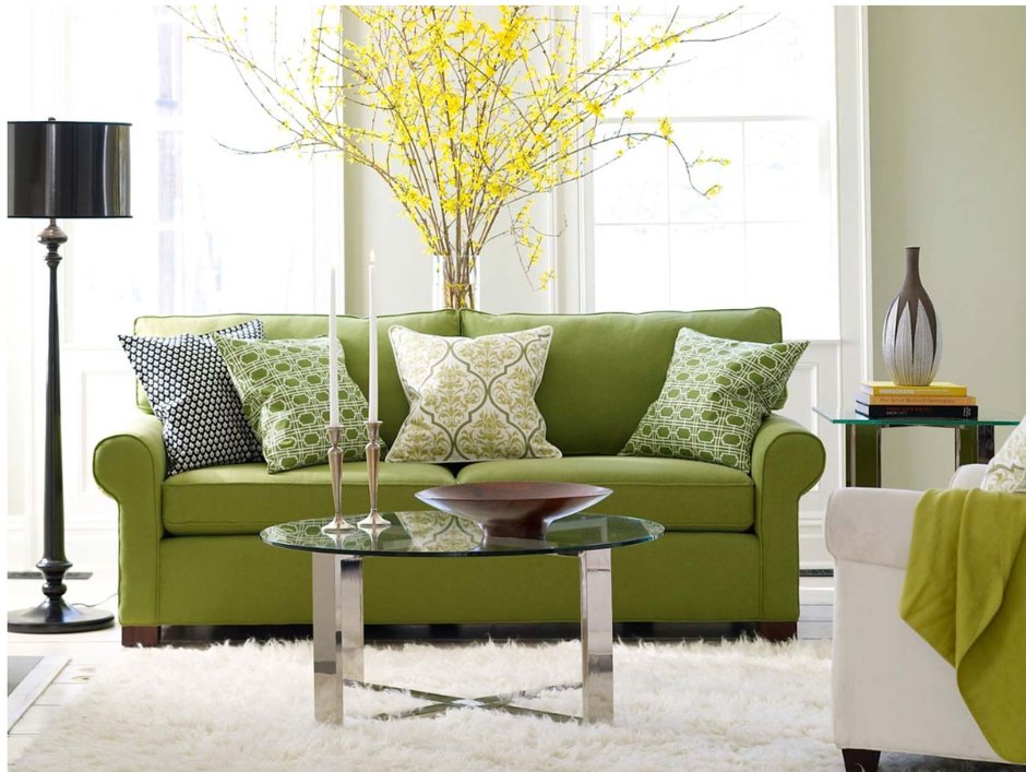 Sofa set green colour