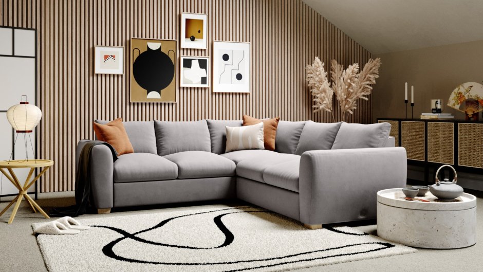 S shape sofa