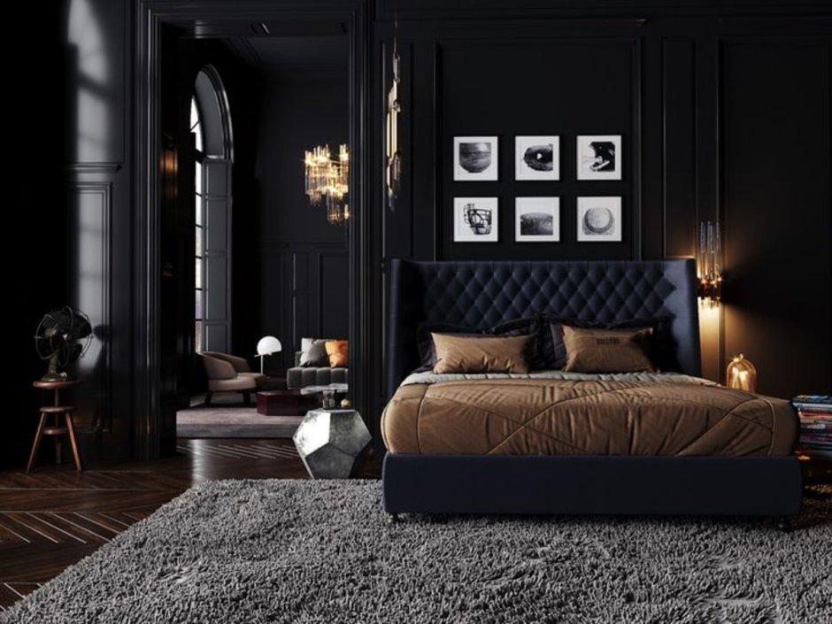 Dark color bedding