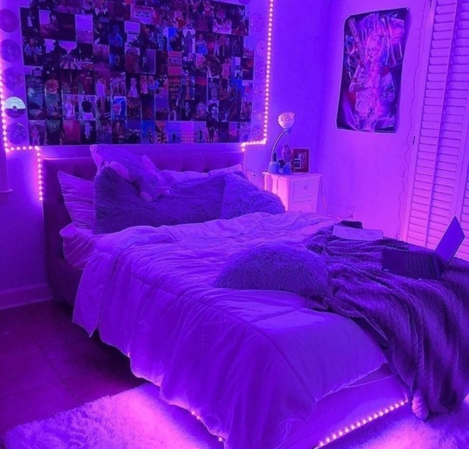 Led lights in bed