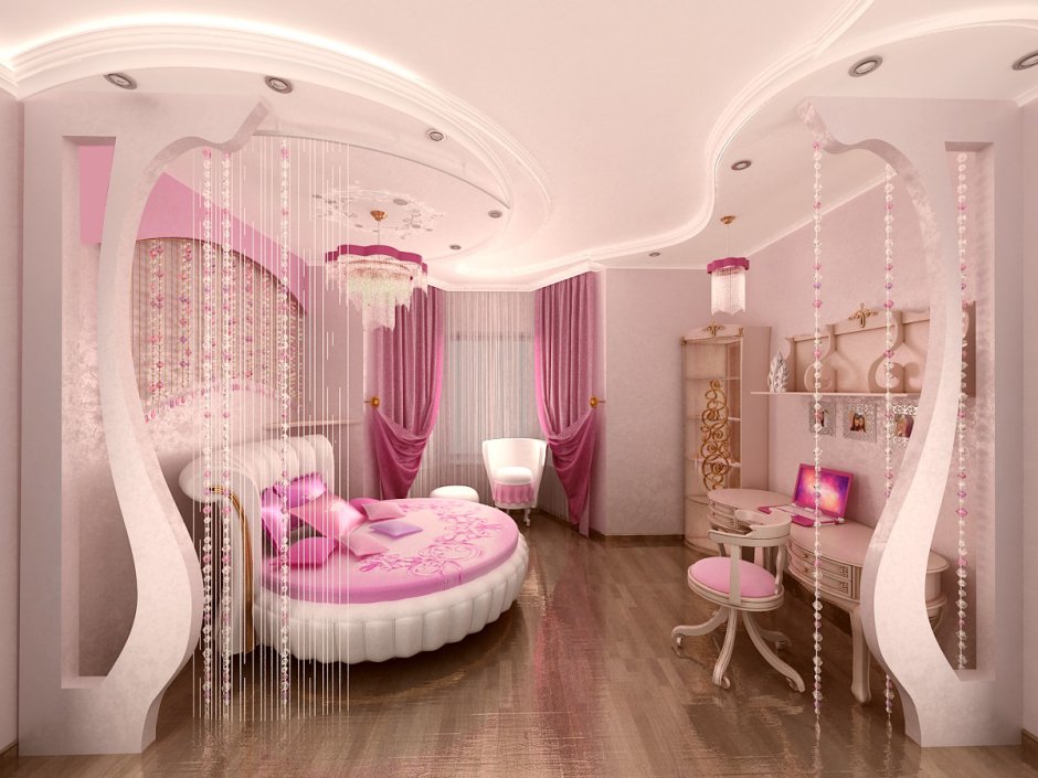 Pink princess bed