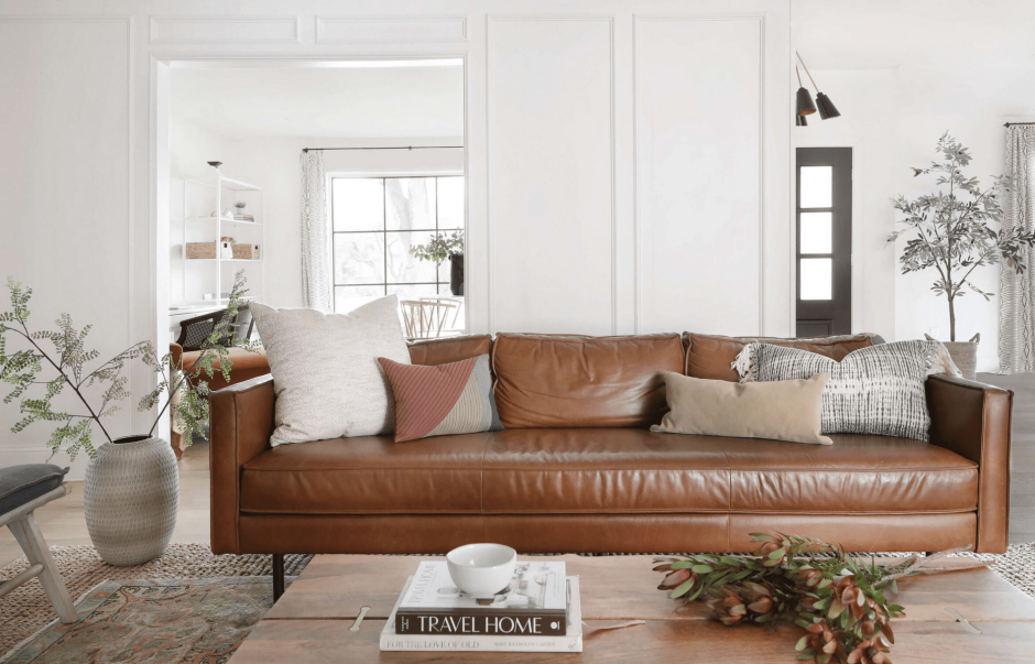 Light brown sofa
