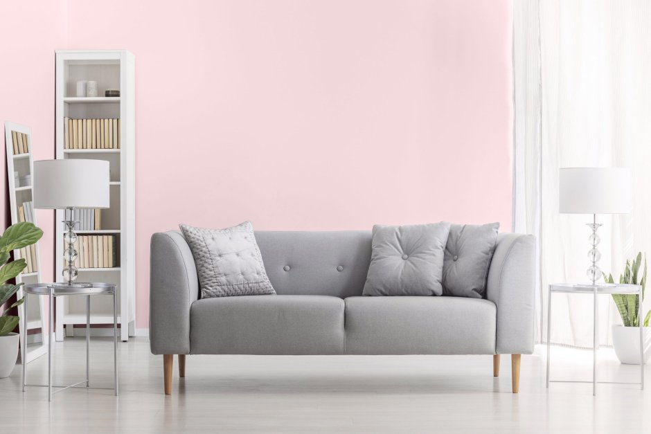 White and grey sofa