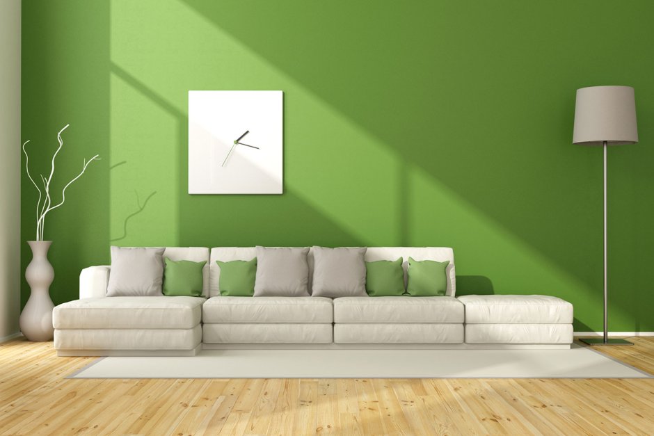 Light green colour sofa