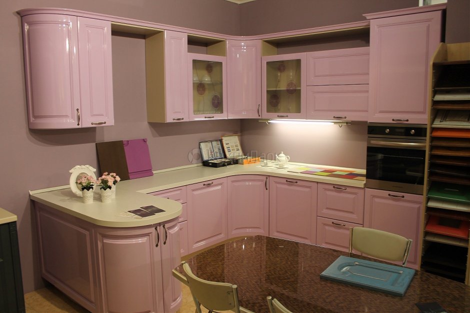 Gray Pink Kitchen
