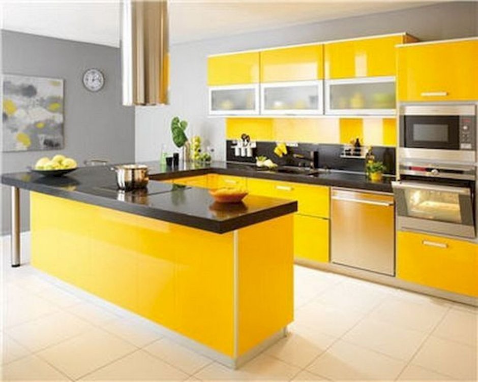 Yellow Green Kitchen