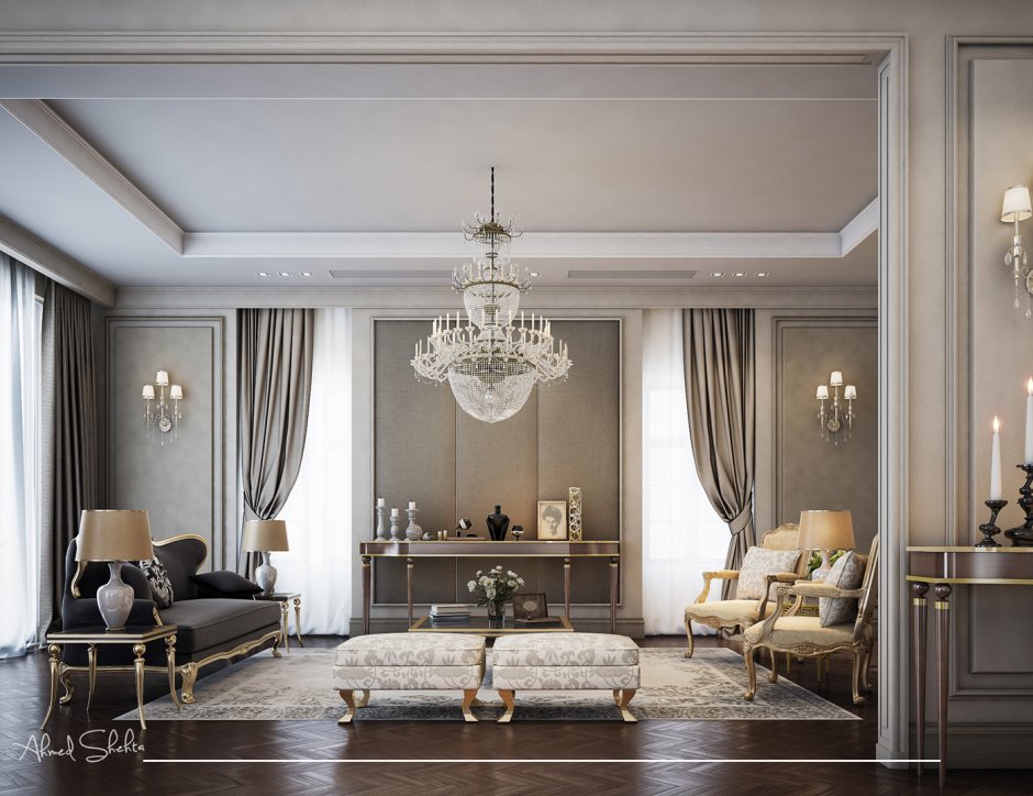 Classic Living Room Interior