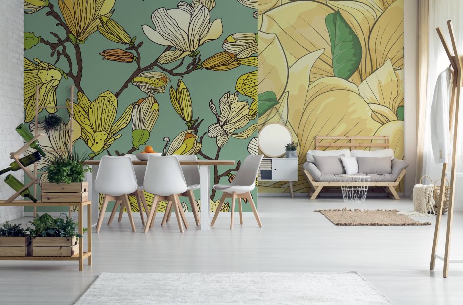 Tropical Wallpaper in the Interior