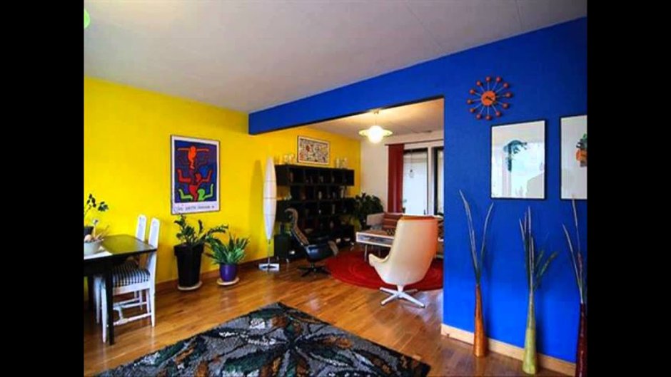 Blue Color Combination in the Interior